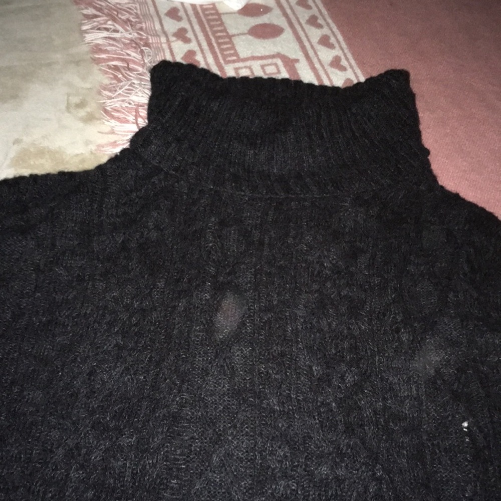 Free people knitted cable turtle neck sweater - Picture 6 of 12